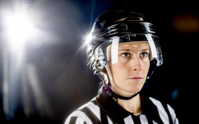 Making history from the ice: Kelly Cooke on becoming the first woman to referee in NHL prospect tournaments